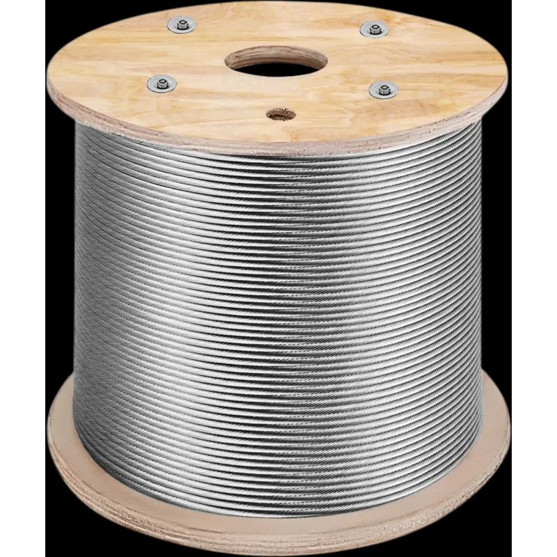 Vevor Wire Rope T316 1x19 Stainless Steel Cable 1/8" x 1000' New
