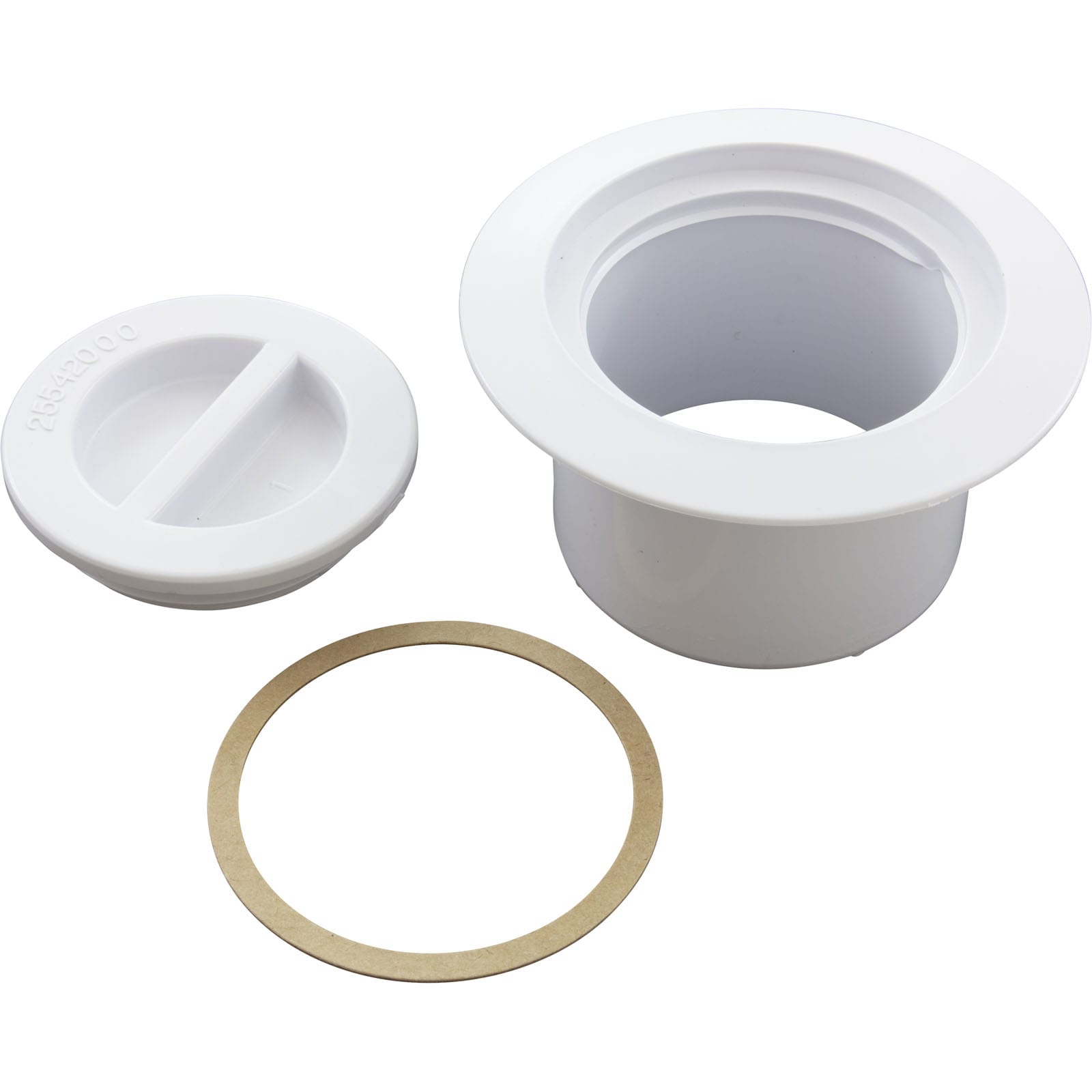 SuperPro Volleyball Cap & Flange, White