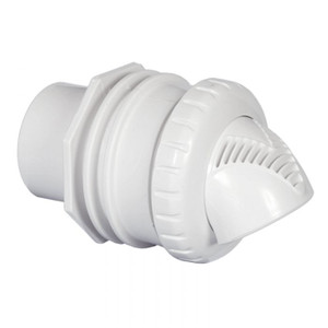Infusion Venturi Return Fitting Standard Wall Assembly 1" Inside 1.5" Outside, White, VRFSWA