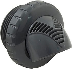 Infusion 1.5" Dark Gray Venturi Threaded Inlet Return Fitting, VRFTHDG