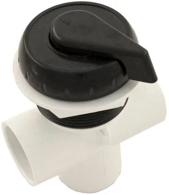 Waterway 1 Inch Diverter Valve Black Vertical 600-4341 2-Port