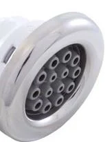 Waterway 3 3/8 Multi-Massage Scallop Poly Storm Jet Stainless 229-8277S