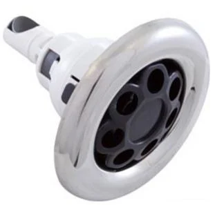 Waterway 5 Inch Massage Power Storm LEDJet Stainless Steel Black 212-7741L-SS
