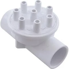 Waterway Plastics Manifold, 3/8″sb, 8 Port, Pancake, 1″s x 1″s | 672-5070