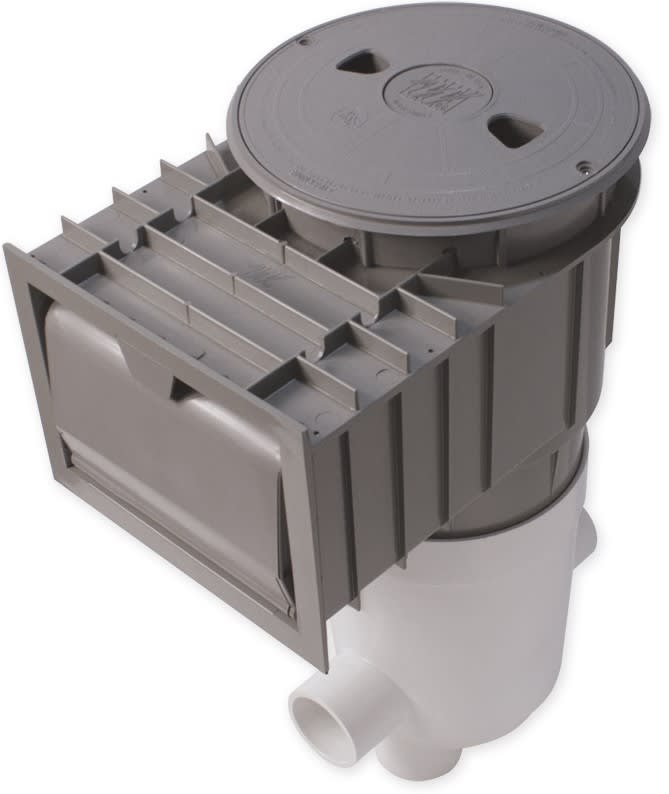 Waterway Renegade - Complete Concrete Venturi Skimmer, 2” Slip, - Grey