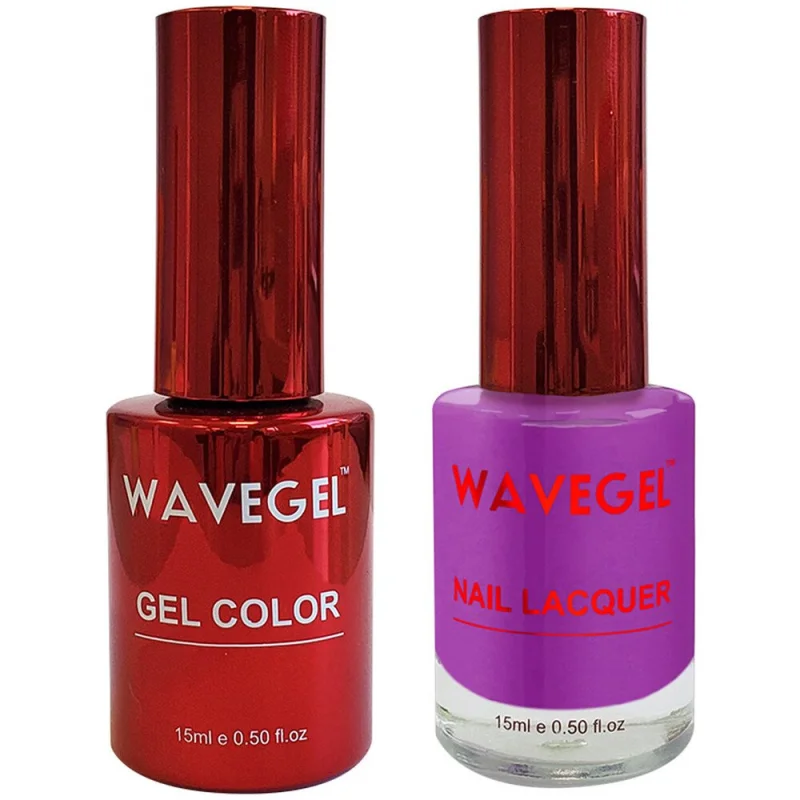 Wave Queen 2-In-1 Matching Duo Set / 1 Gel Polish 0.5 oz. + 1 Lacquer 0.5 oz. / #073 Something Grape