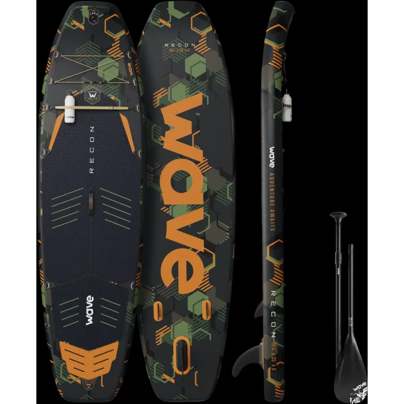 Wave Recon 3.0 Inflatable Paddle Board SUP 10'4" New Camo