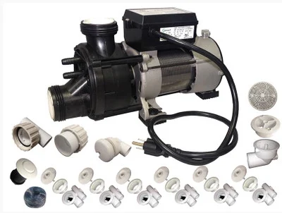 Whirlpool Bathtub Retrofit Kit 3/4HP Pump White Jets 3-80-5150