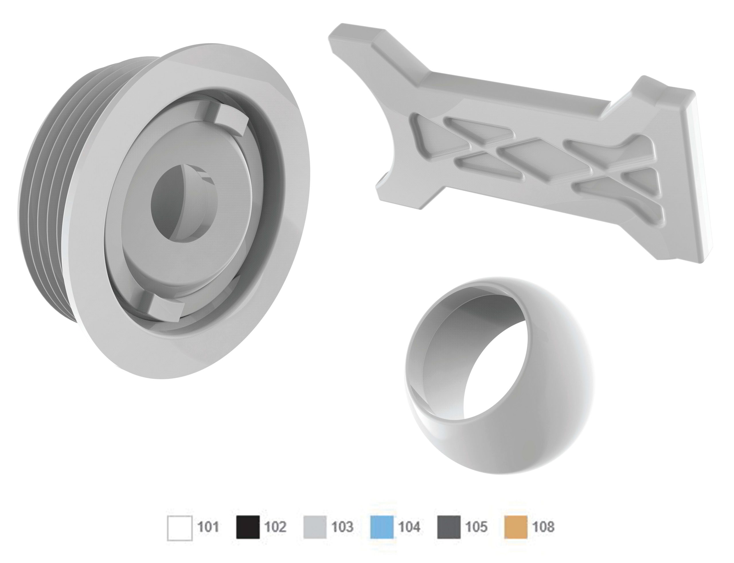 AquaStar White Flush Retrofit Eyeball