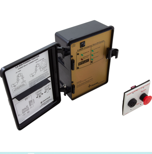 Power Center Pentair Compool LX8202 Emergency Shut Off