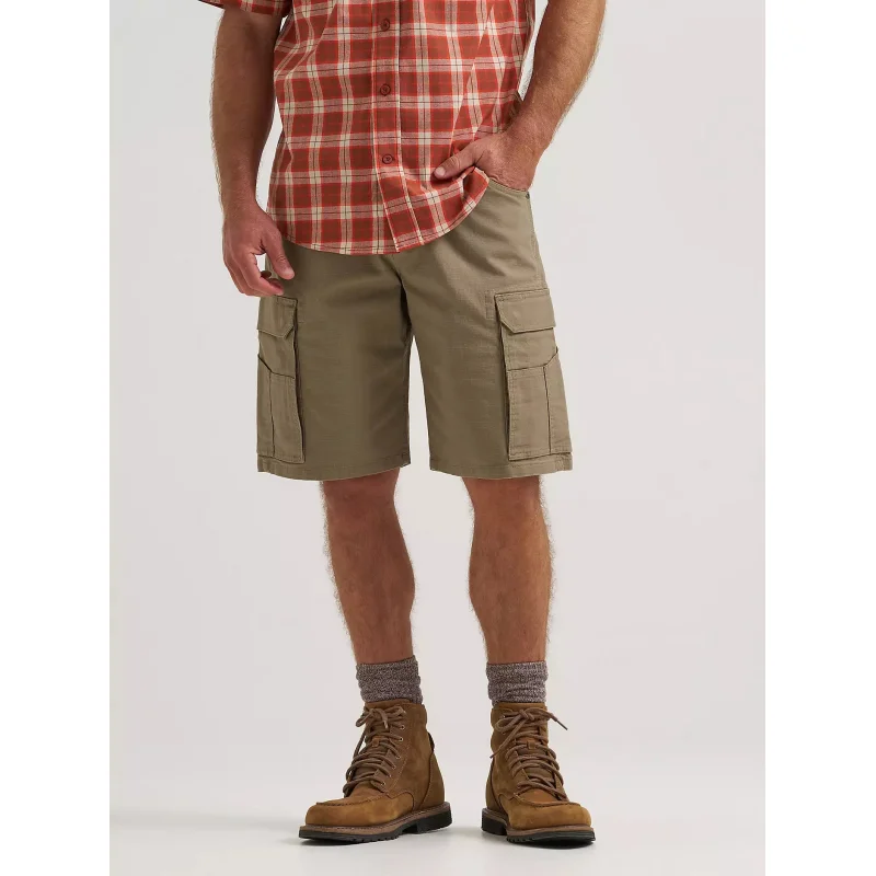 Wrangler RIGGS Workwear Performance Ripstop Ranger Cargo Short (Bark) Size 40