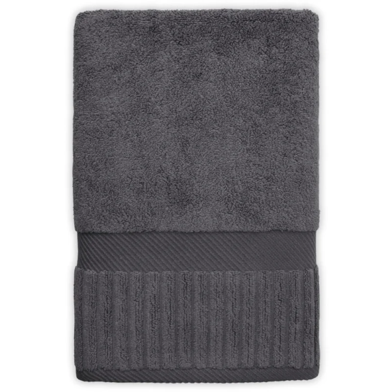Zenith Collection Stylish Bath Towel / 30" X 55" / Charcoal / 1 Dozen by The Turkish Towel Company