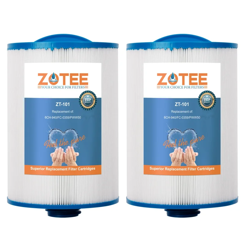 ZOTEE 45 sq.ft. Spa Replacement Filter Cartridge Waterway Plastics Hot Tub Filter 2 Pack